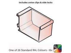 120x80mm Aluminium Aqualine Box Stop End Assemblies - Right Hand - One of 26 Standard Matt RAL colours TBC 