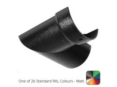 125mm (5") Half Round Cast Aluminium Gutter 90 Internal Angle - One of 26 Standard Matt RAL colours TBC 