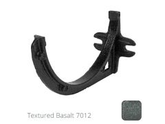 125mm (5") Half Round Cast Aluminium Gutter Fascia Bracket - Textured Basalt Grey RAL 7012 