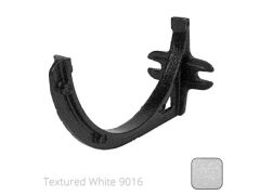 125mm (5") Half Round Cast Aluminium Gutter Fascia Bracket - Textured Traffic White RAL 9016 