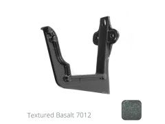 100 x 75mm (4"x3") Moulded Ogee Cast Aluminium Fascia Bracket - Textured Basalt Grey RAL 7012 