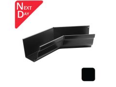 125x100mm SnapFix Aluminium Moulded 135 Degree Internal Gutter Angle - RAL 9005M Matt Black 