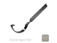 150mm (6")Half Round Cast Aluminium Gutter Side Fix Rafter Bracket - Textured Agate Grey RAL 7038