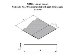 201-300mm SOF0 Profile Skyline Aluminium Soffit - Loose Union Clip