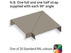 182mm Aluminium Sloping Coping (Suitable for 91-120mm Wall) - External 90 Degree Angle - Powder Coated Colour TBC