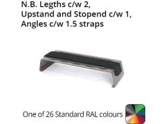 242mm Wide Aluminium Coping Fixing Strap -wall thickness 121-180mm - PPC TBC 