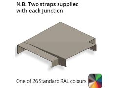 242mm Aluminium Sloping Coping (Suitable for 151-180mm Wall) - Left-hand T Junction - Powder Coated Colour TBC
