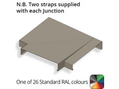 242mm Aluminium Sloping Coping (Suitable for 151-180mm Wall) - Right-hand T Junction - Powder Coated Colour TBC