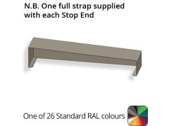 242mm  Aluminium Sloping Coping (Suitable for 151-180mm Wall) - Left-hand Stop End - Powder Coated Colour TBC