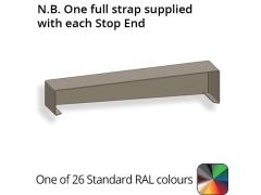 362mm  Aluminium Sloping Coping (Suitable for 271-300mm Wall) - Right-hand Stop End - Powder Coated Colour TBC