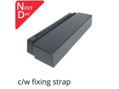 422mm Aluminium Coping (Suitable for 301-360mm Wall) - Stop End - RAL 7016 Anthracite Grey
