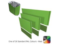 1000mm Aluminium Flat Extender Panel - Length 3m - in one of 26 Ral colours tbc