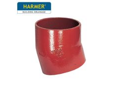 50mm Harmer SML Cast Iron Soil & Waste Above Ground Pipe - Single Bend - 15 Degree