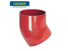 50mm Harmer SML Cast Iron Soil & Waste Above Ground Pipe - Single Bend - 30 Degree
