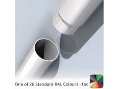 63mm (2.5") Flushjoint Aluminium Downpipe 1m long - One of 26 Standard Matt RAL colours TBC 
