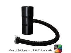 76mm (3") Swaged Aluminium Rainwater Divertors - One of 26 Standard Matt RAL colours TBC  -  From Rainclear Systems -  for delivery in 10 days