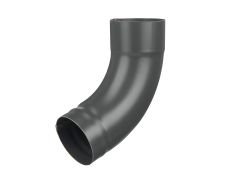 80mm Anthracite Grey Galvanised Steel Downpipe Shoe