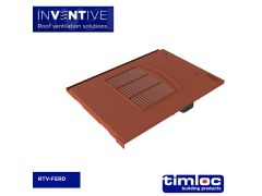Flat Edge Tile Vent Red