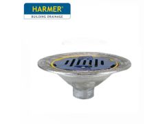 Harmer AV200T Aluminium flat Grate Flat Roof Outlet with Vertical 2"BSPT Thread