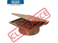 L5391 - 150mm square Nickel bronze Direct Connection Covered Grating - 110.2 dia. vertical outlet - 55mm Overall Height