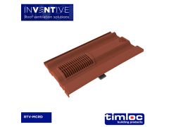 Mini Castellated Tile Vent Red