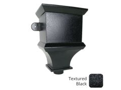 Victrix Ornate Cast Aluminium Rectangular Hopper Head - 300w x 225d x 410h- 76mm (3") Outlet - Textured Black