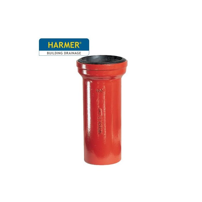 100mm Harmer SML Cast Iron Soil & Waste Above Ground Pipe - Sleeved Connector