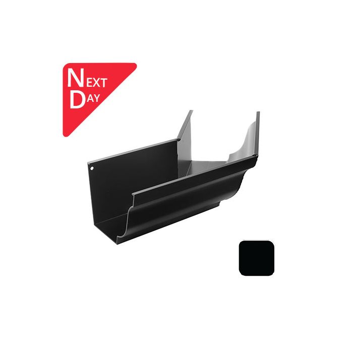 125x100mm SnapFix Aluminium Moulded 135 Degree External Gutter Angle - RAL 9005M Matt Black 