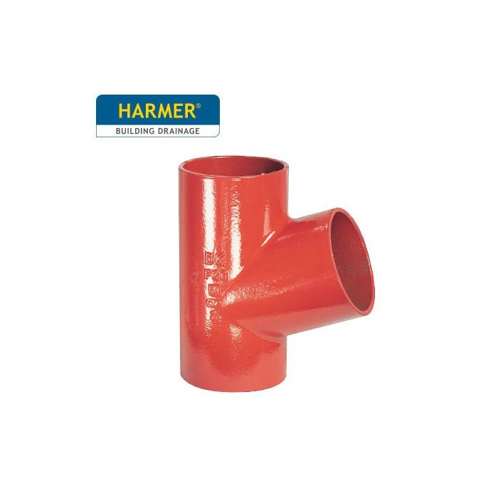 100 x 50mm Harmer SML Cast Iron Soil & Waste Above Ground Pipe - Single Branch - 68 Degree