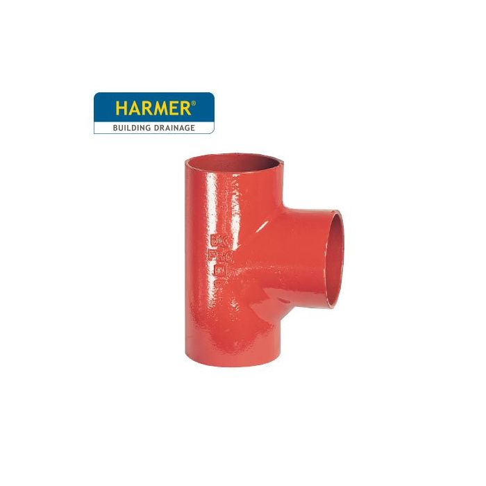 150 x 100mm Harmer SML Cast Iron Soil & Waste Above Ground Pipe - Single Branch - 88 Degree