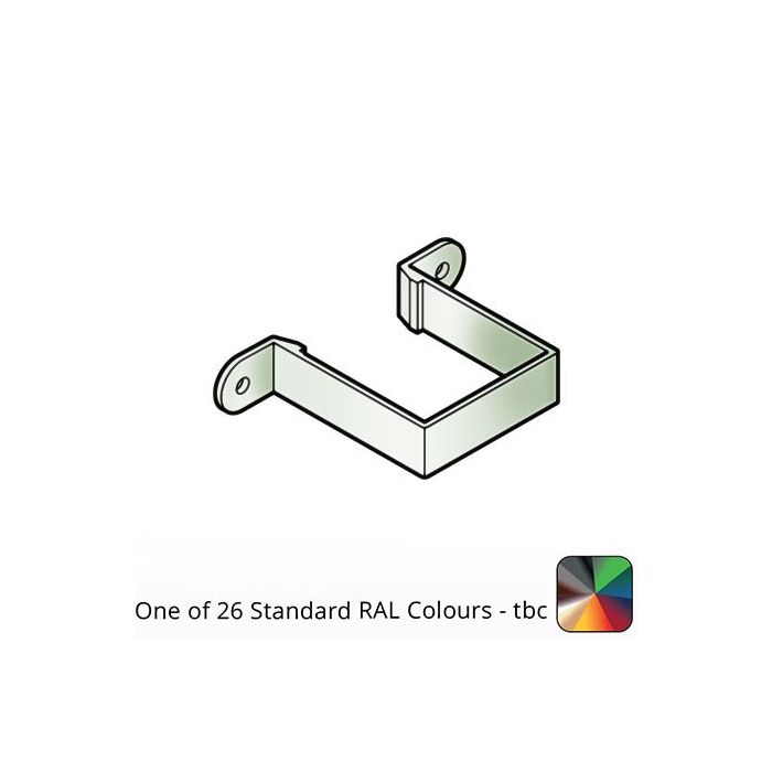 75x75mm Flushjoint Aluminium Square Downpipe Clip - Standard - One of 26 Standard Matt RAL colours TBC 