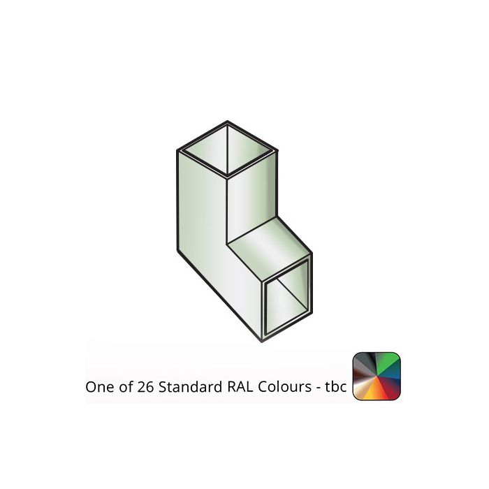 100x100mm Flushjoint Aluminium Square Downpipe Shoe - One of 26 Standard Matt RAL colours TBC 