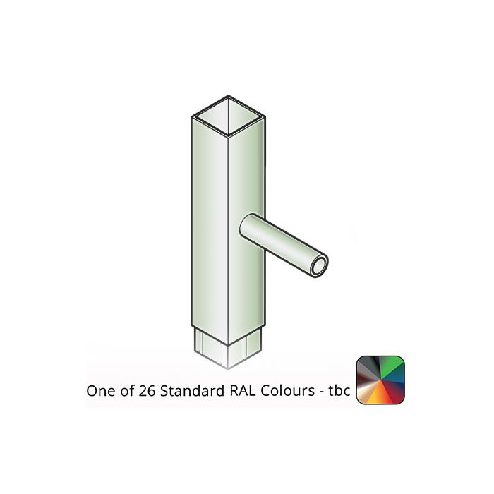 100x100mm Flushjoint Aluminium Square Rainwater Divertor - One of 26 Standard Matt RAL colours TBC 