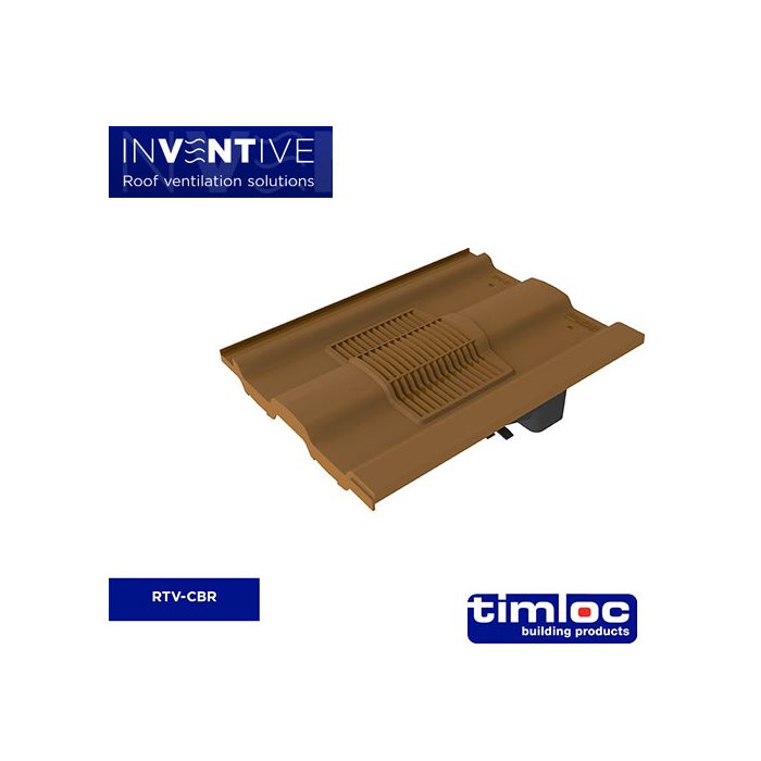 Castellated Tile Vent Brown