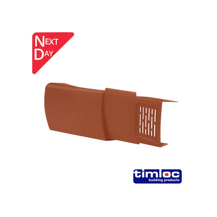 Dry Fix Verge for Profiled Tile Right Hand Unit - Terracotta