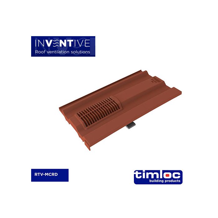 Mini Castellated Tile Vent Red