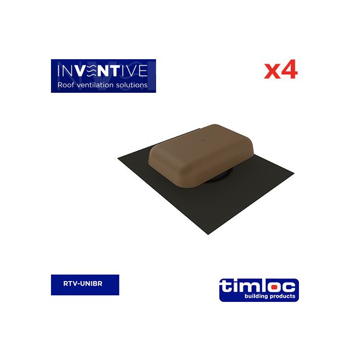 Universal Tile Vent Brown - pack of 4