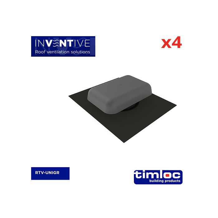 Universal Tile Vent Grey - pack of 4
