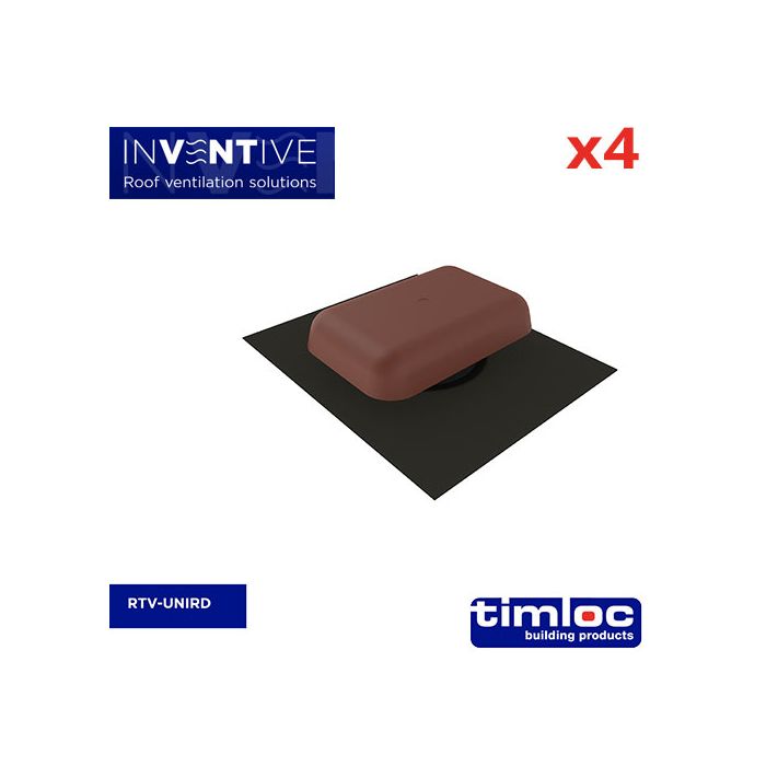 Universal Tile Vent Red - pack of 4