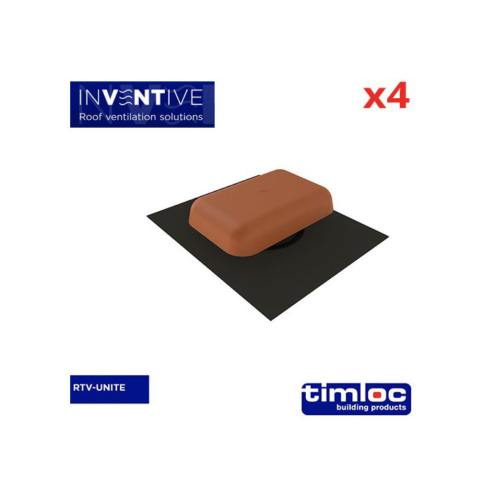 Universal Tile Vent Terracotta - pack of 4